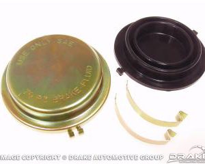 65-66 Master Cylinder Cap (Disc Brakes, Gold Zinc)