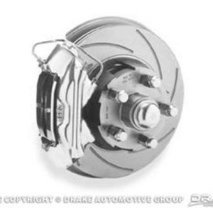 65-69 Disc Brake Conversion Kit with Master Cylinder (Force 10 4-piston aluminum calipers, slotted rotors)