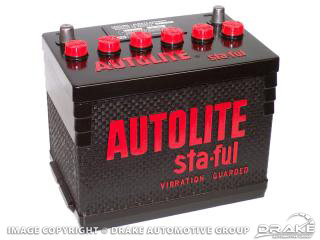 64-72 Autolite Sta-Ful Battery 500 amps (Group 24)