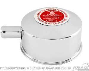 65-70 Chrome Oil Cap with Decal