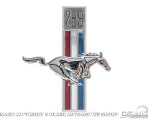 67-68 289 Running Horse Fender Emblems (RH)