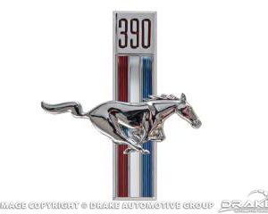 67-68 390 Running Horse Fender Emblem (RH)