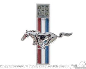 67-68 289 Running Horse Fender Emblem (LH)