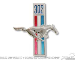 1968 302 Running Horse Fender Emblem (RH)