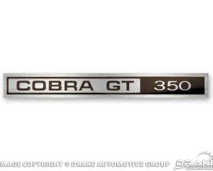 69-70 Shelby Dash Emblem (Cobra GT 350)