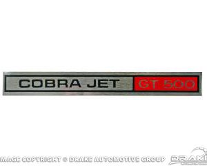 69-70 Shelby Dash Emblem (Cobra Jet GT 500)