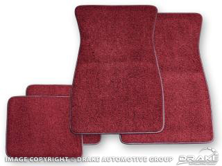 Carpet Floor Mats (Maroon)