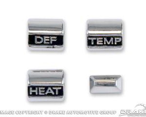 1967 Heater control knob set