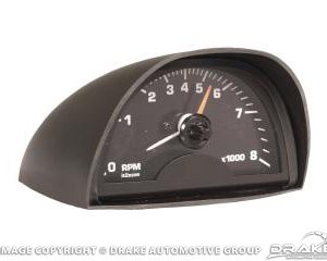 65-70 Hood Mounted Tach (with Black Face, 8000 RPM)