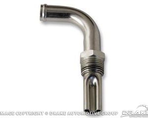 69-70 3Water Elbow: Boss 302, w/water restrictor, silver zinc