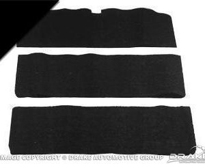 65-68 Fold-Down Seat Carpet (Black, 80/20)