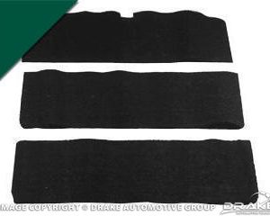 65-68 Fold-Down Seat Carpet (Dark Green, 80/20)