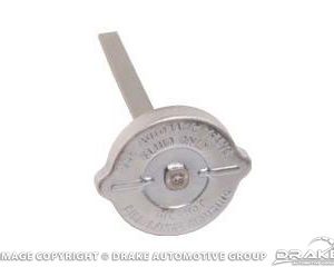 65-66 Power Steering Pump Cap (With Dip Stick, Chrome)