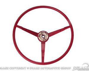 1966 Standard Steering Wheel (Dark Red)