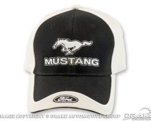 Mustang Running horse hat (Black and White)