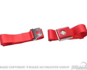 Push button Seat belt (Bright Red)