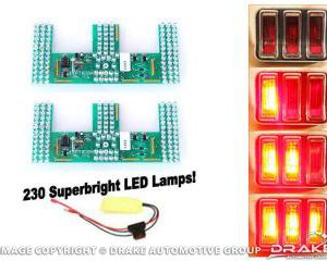 1967-68 Mustang LED Sequential Tail Light Kit (Easy Install)