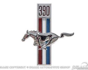 67-68 390 Running Horse Fender Emblem (LH)