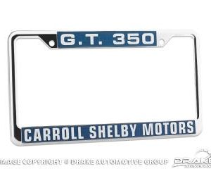 Carrol Shelby Motors G.T.350 License Plate Frame