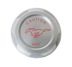 Billet Coolant Cap Cover with Pony Logo